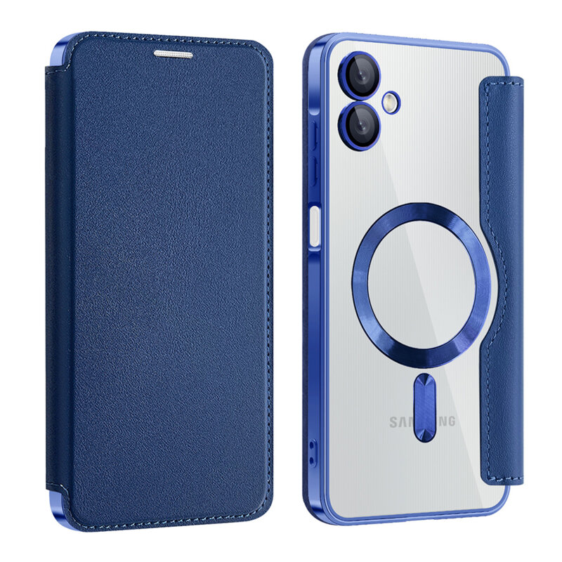 Husa Samsung Galaxy A06 Techsuit SmartMag Book Case, albastru
