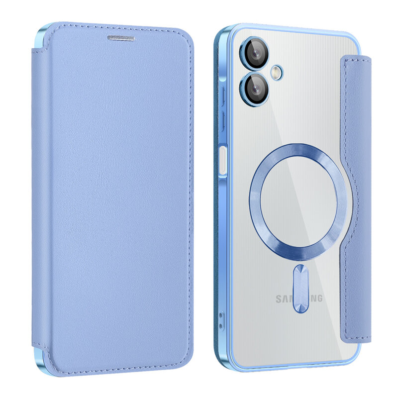 Husa Samsung Galaxy A06 Techsuit SmartMag Book Case, bleu