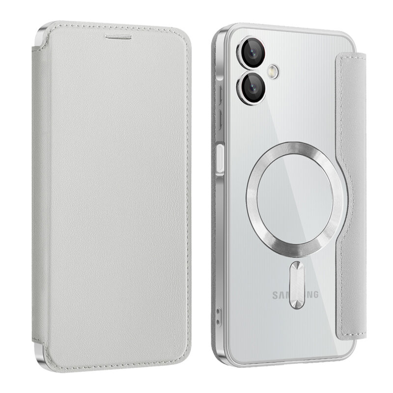 Husa Samsung Galaxy A06 Techsuit SmartMag Book Case, gri