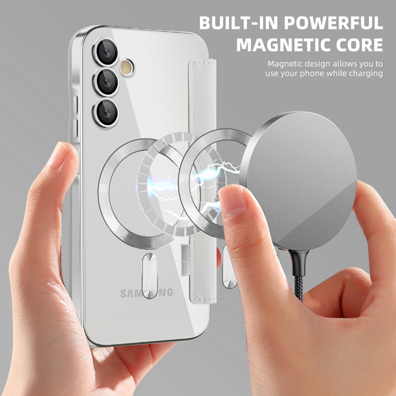 Husa Samsung Galaxy A15 4G Techsuit SmartMag Book Case, gri