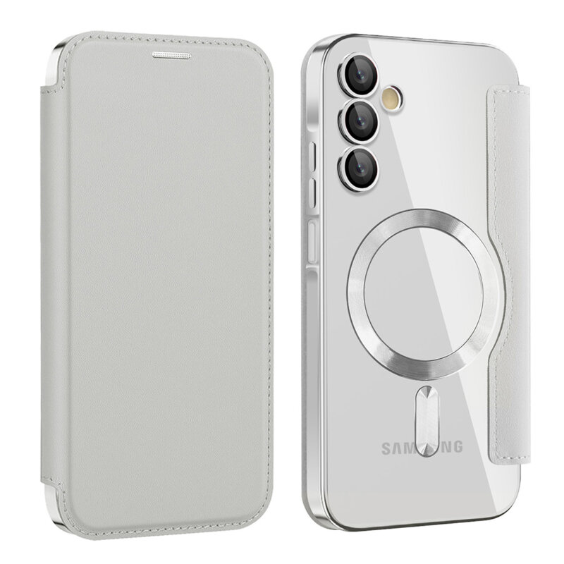 Husa Samsung Galaxy A15 5G Techsuit SmartMag Book Case, gri