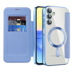 Husa Samsung Galaxy A15 5G Techsuit SmartMag Book Case, bleu