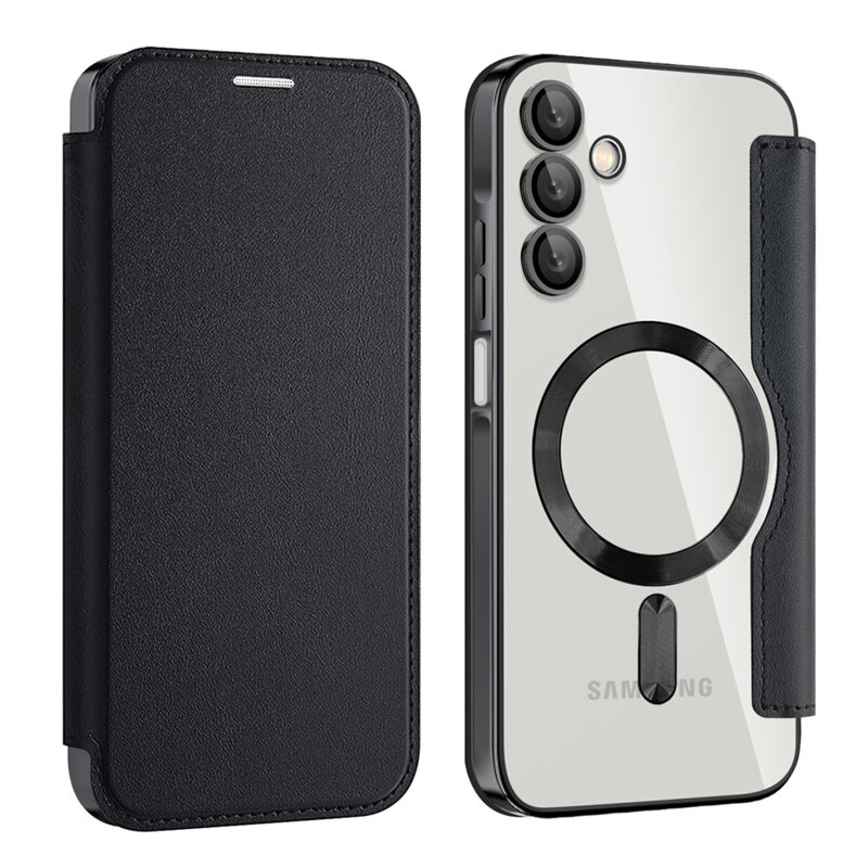 Husa Samsung Galaxy A15 5G Techsuit SmartMag Book Case, negru