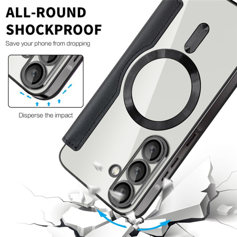 Husa Samsung Galaxy A36 5G Techsuit SmartMag Book Case, negru