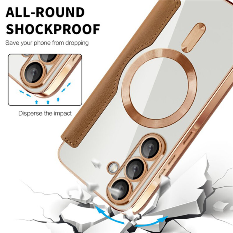 Husa Samsung Galaxy A36 5G Techsuit SmartMag Book Case, maro