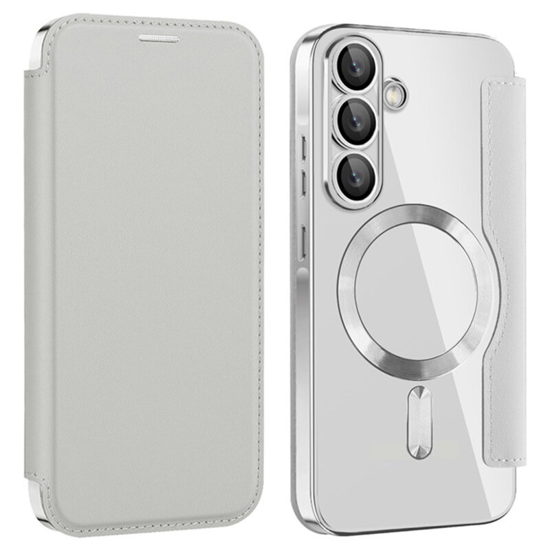 Husa Samsung Galaxy A36 5G Techsuit SmartMag Book Case, gri