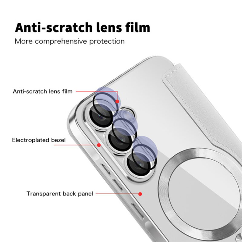 Husa Samsung Galaxy A36 5G Techsuit SmartMag Book Case, gri