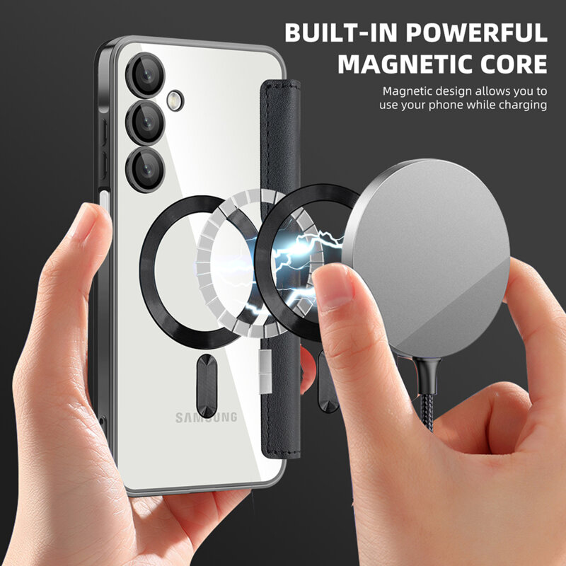 Husa Samsung Galaxy A16 4G Techsuit SmartMag Book Case, negru