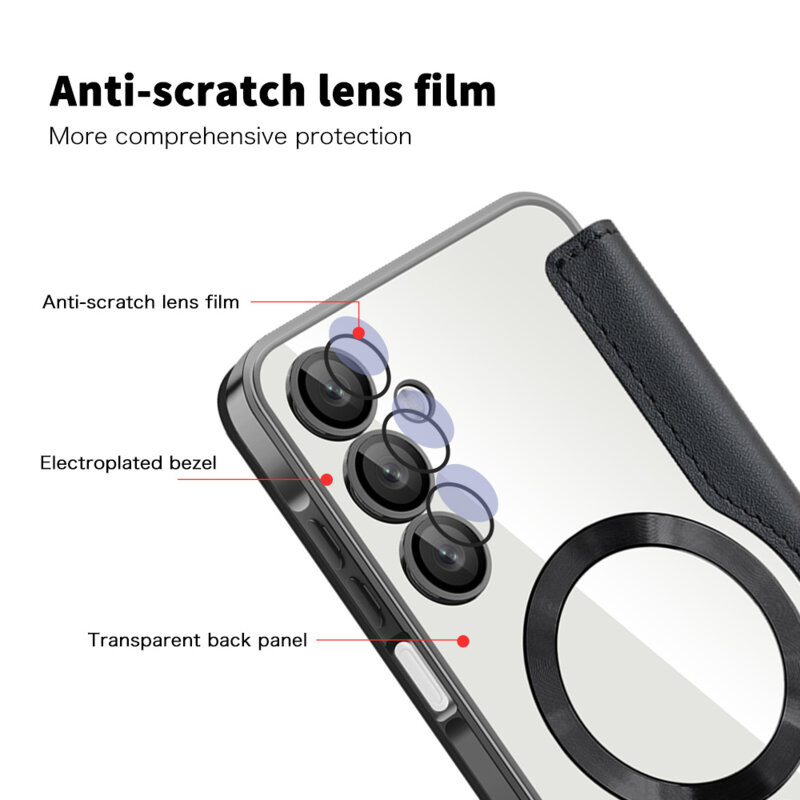 Husa Samsung Galaxy A16 5G Techsuit SmartMag Book Case, negru