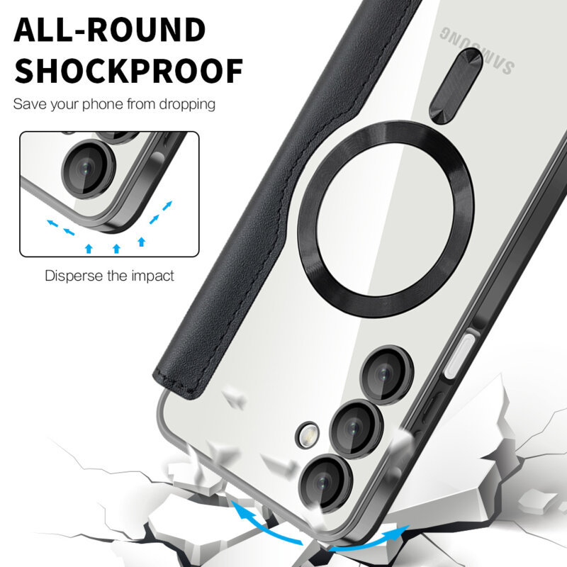 Husa Samsung Galaxy A16 5G Techsuit SmartMag Book Case, negru