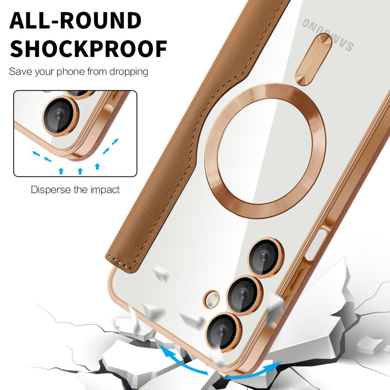 Husa Samsung Galaxy A16 4G Techsuit SmartMag Book Case, maro