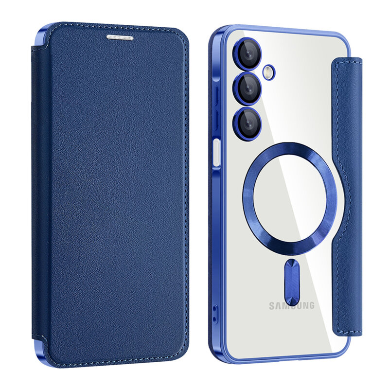Husa Samsung Galaxy A16 5G Techsuit SmartMag Book Case, albastru