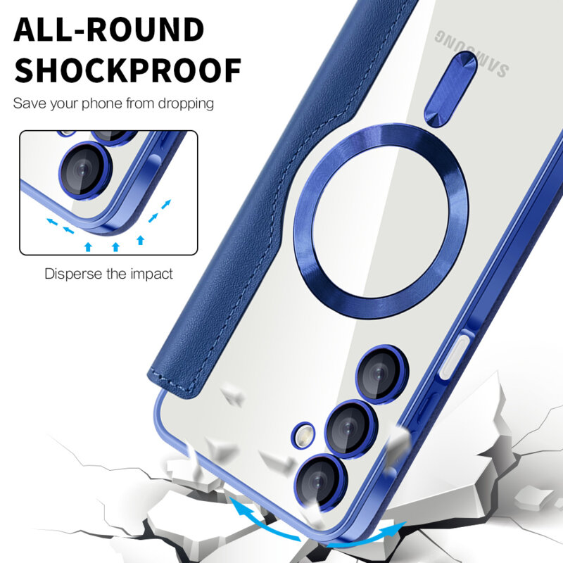 Husa Samsung Galaxy A16 5G Techsuit SmartMag Book Case, albastru