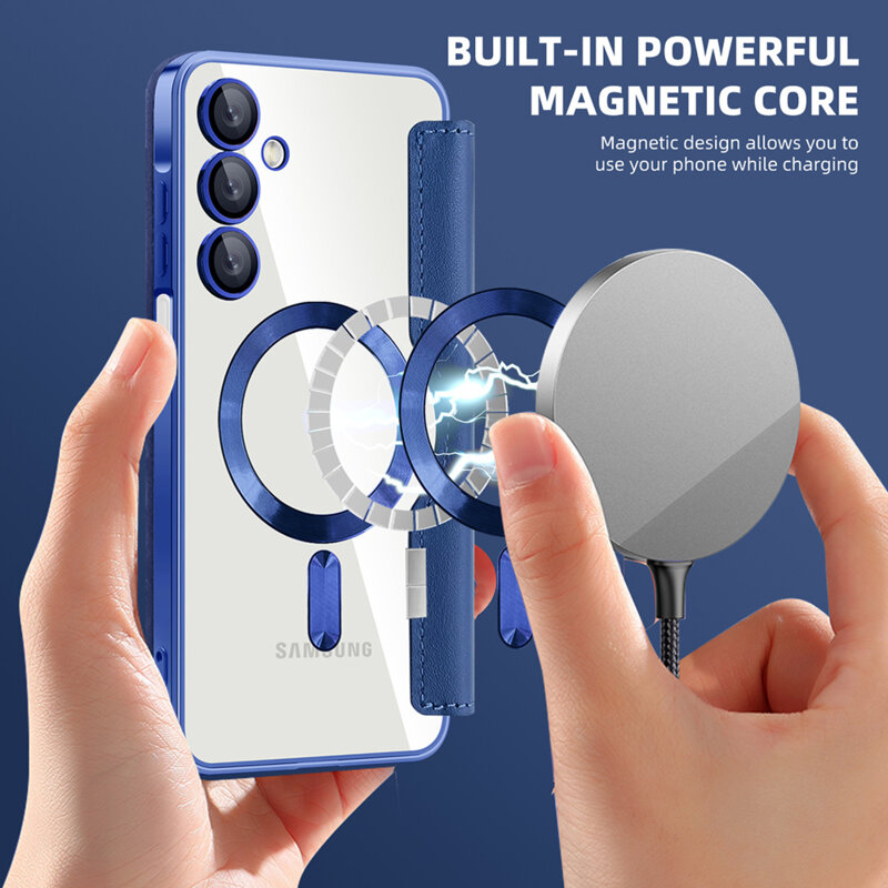 Husa Samsung Galaxy A16 5G Techsuit SmartMag Book Case, albastru