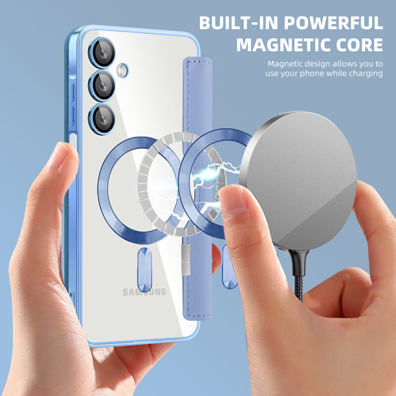 Husa Samsung Galaxy A16 4G Techsuit SmartMag Book Case, bleu