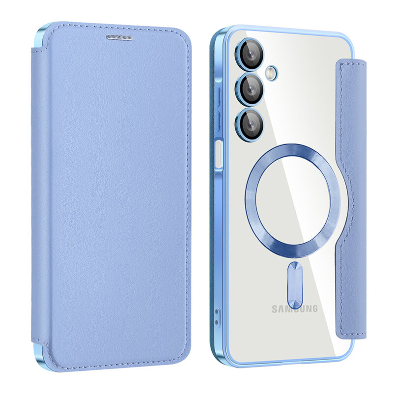 Husa Samsung Galaxy A16 5G Techsuit SmartMag Book Case, bleu