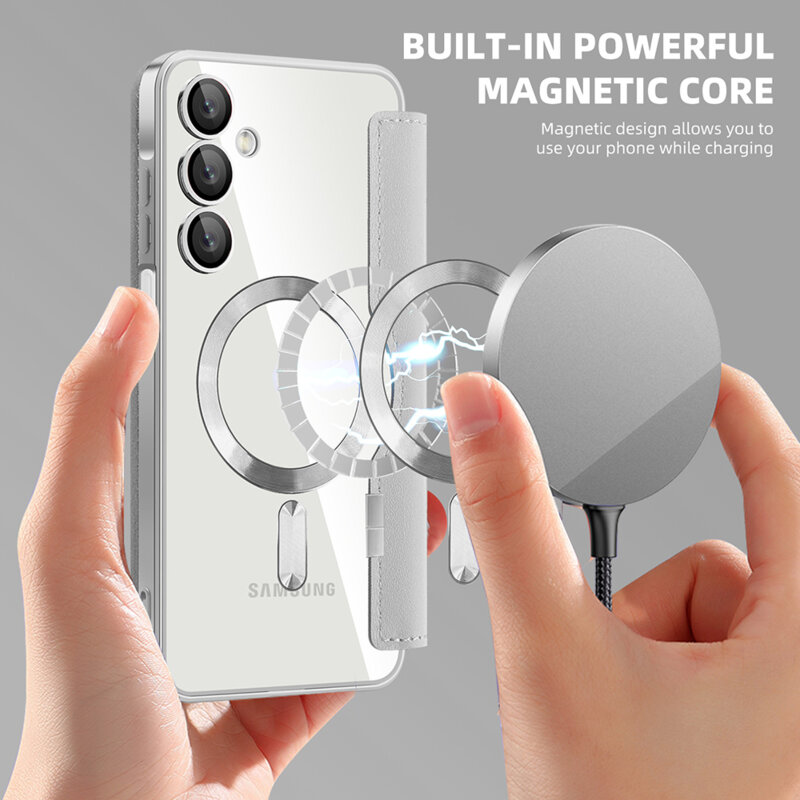 Husa Samsung Galaxy A16 4G Techsuit SmartMag Book Case, gri