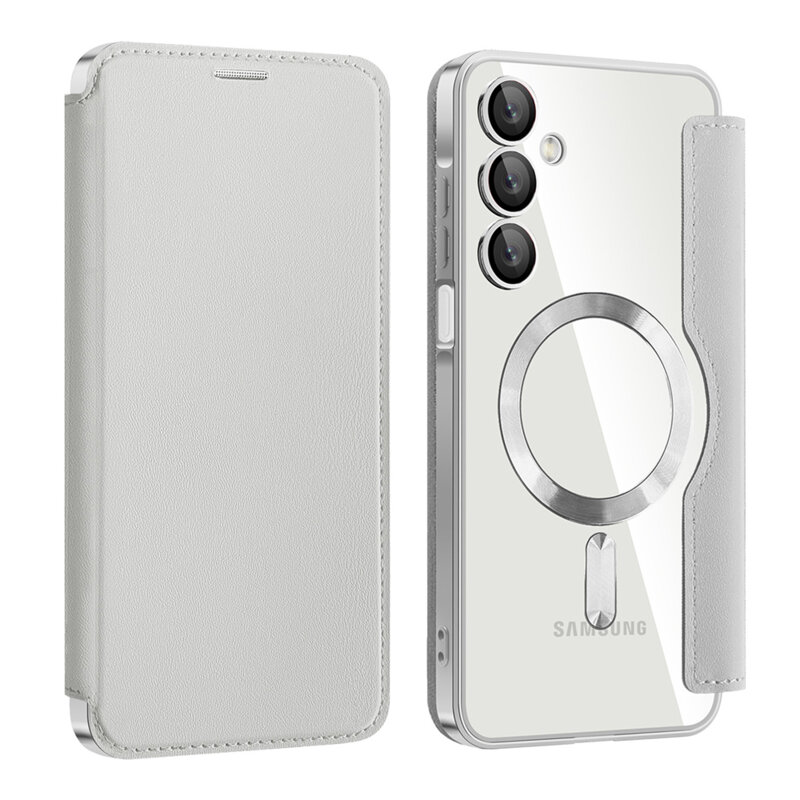 Husa Samsung Galaxy A16 5G Techsuit SmartMag Book Case, gri