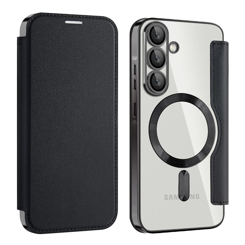Husa Samsung Galaxy A56 5G Techsuit SmartMag Book Case, negru