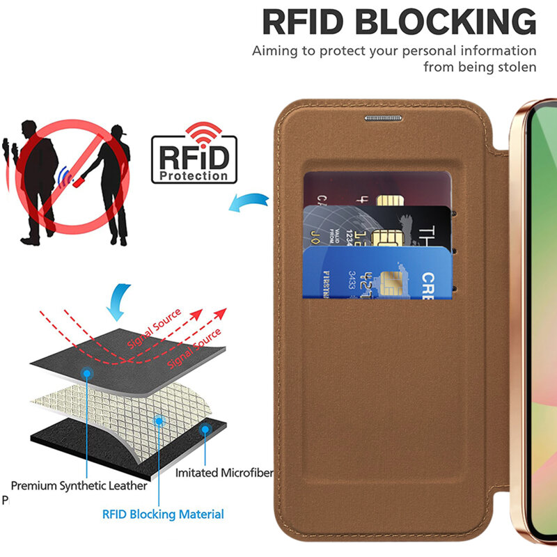 Husa Samsung Galaxy A56 5G Techsuit SmartMag Book Case, maro