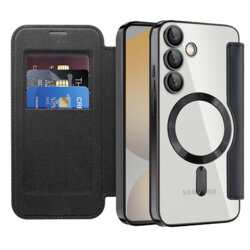 Husa Samsung Galaxy S24 FE Techsuit SmartMag Book Case, negru