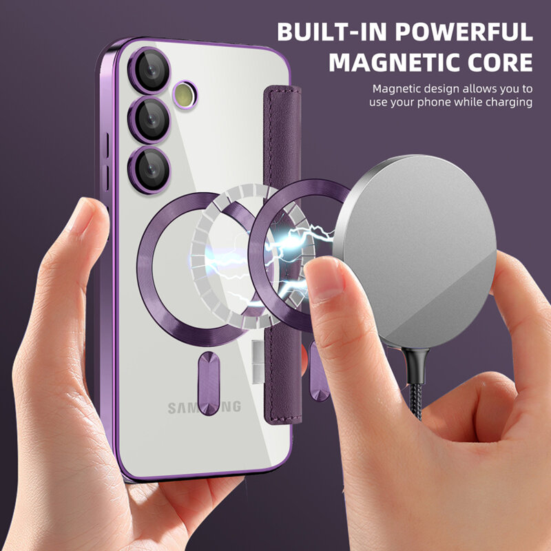 Husa Samsung Galaxy S23 FE Techsuit SmartMag Book Case, mov