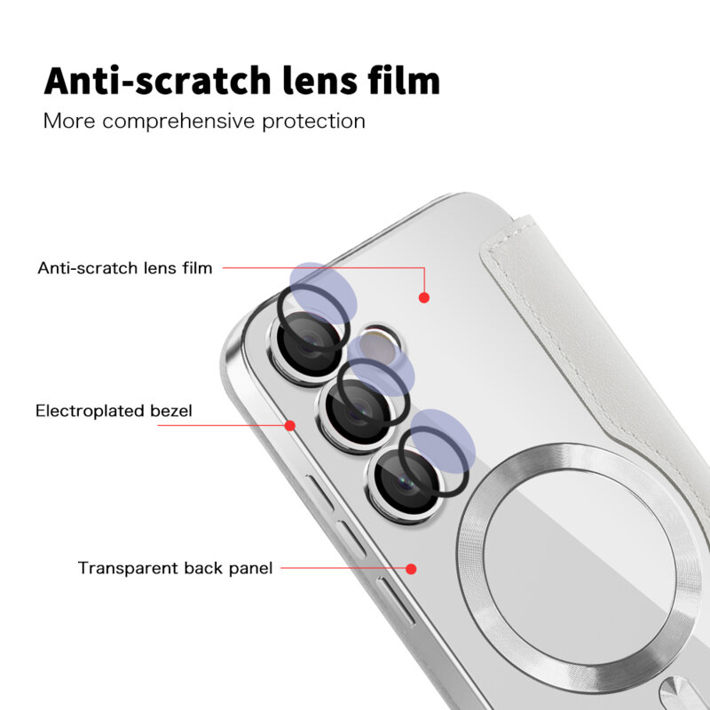 Husa Samsung Galaxy S23 FE Techsuit SmartMag Book Case, gri