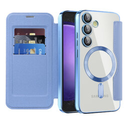 Husa Samsung Galaxy S23 FE Techsuit SmartMag Book Case, bleu