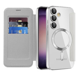 Husa Samsung Galaxy S23 Techsuit SmartMag Book Case, gri