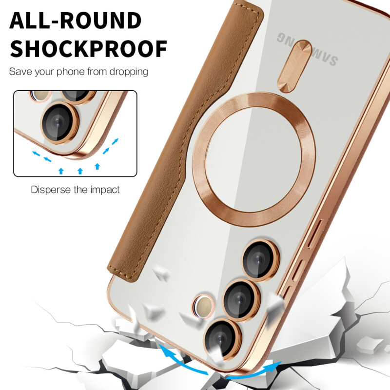 Husa Samsung Galaxy S23 Plus Techsuit SmartMag Book Case, maro