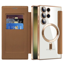 Husa Samsung Galaxy S23 Ultra Techsuit SmartMag Book Case, maro
