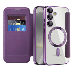 Husa Samsung Galaxy S24 Techsuit SmartMag Book Case, mov