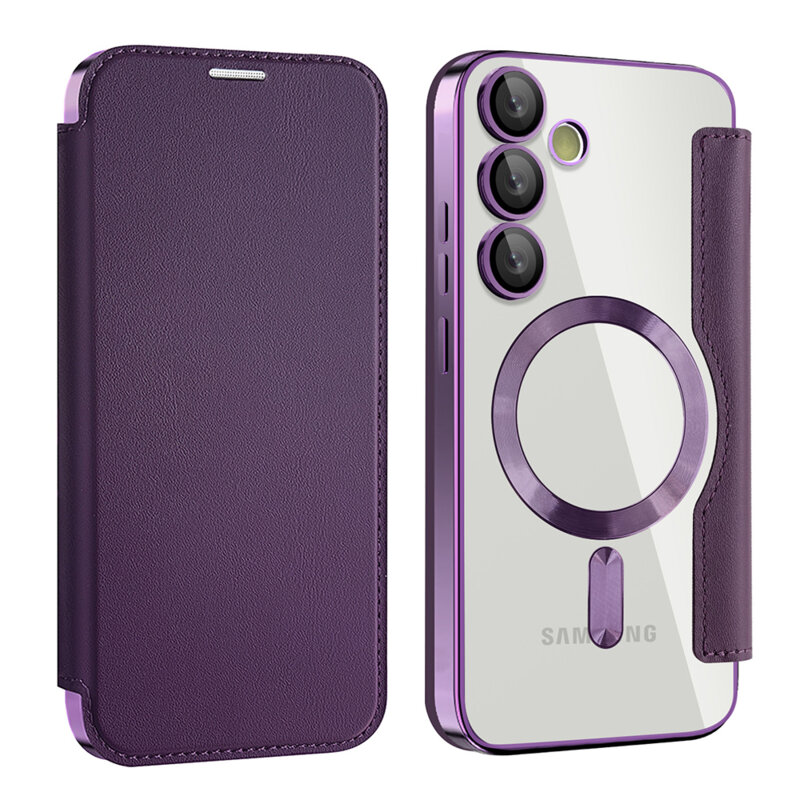 Husa Samsung Galaxy S24 Techsuit SmartMag Book Case, mov