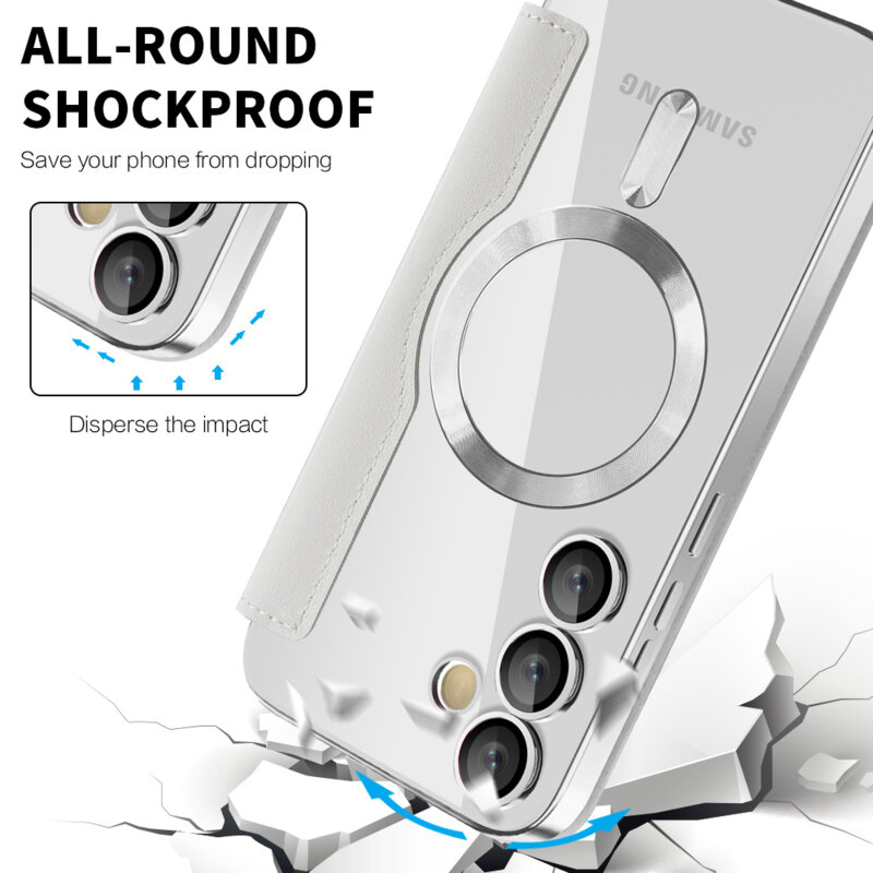 Husa Samsung Galaxy S24 Techsuit SmartMag Book Case, gri