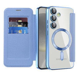 Husa Samsung Galaxy S24 Techsuit SmartMag Book Case, bleu