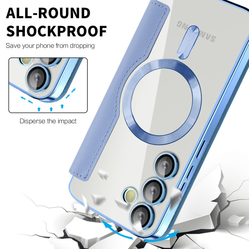 Husa Samsung Galaxy S24 Techsuit SmartMag Book Case, bleu