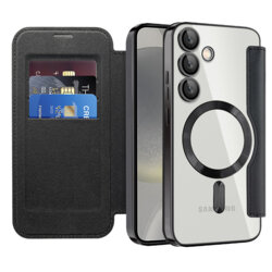 Husa Samsung Galaxy S24 Techsuit SmartMag Book Case, negru