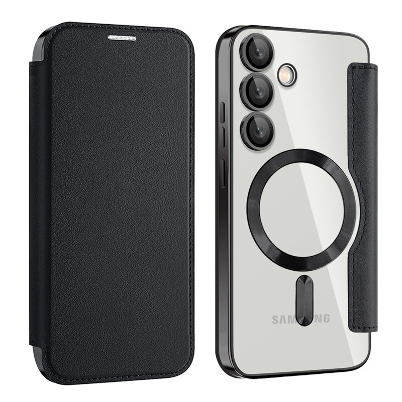 Husa Samsung Galaxy S24 Techsuit SmartMag Book Case, negru