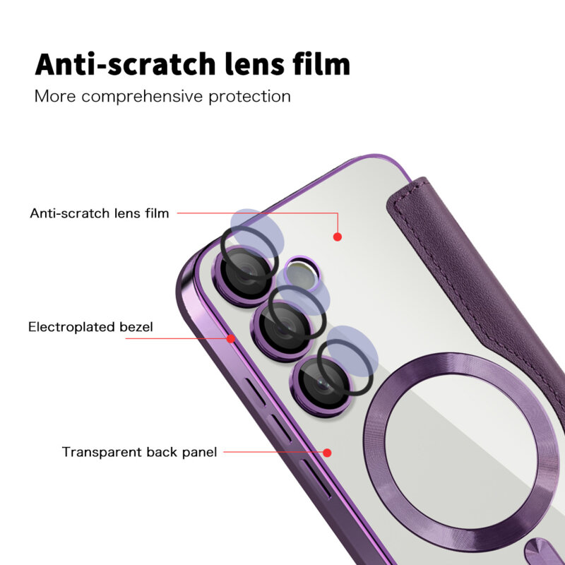 Husa Samsung Galaxy S24 Plus Techsuit SmartMag Book Case, mov