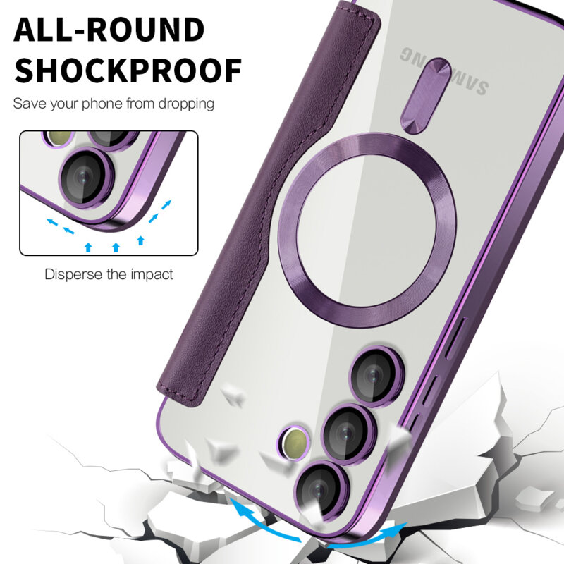 Husa Samsung Galaxy S24 Plus Techsuit SmartMag Book Case, mov