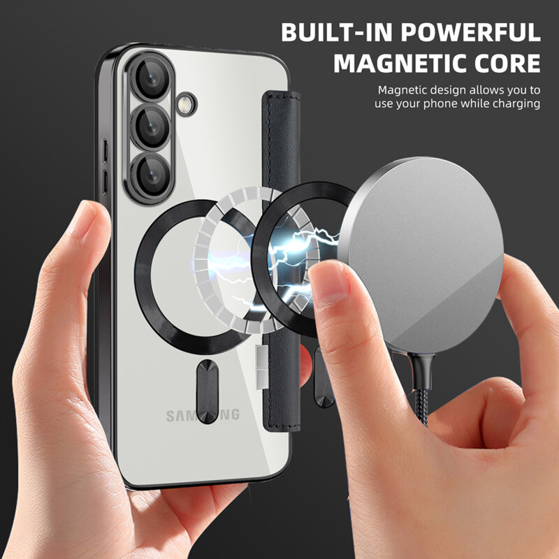 Husa Samsung Galaxy S25 Plus Techsuit SmartMag Book Case, negru