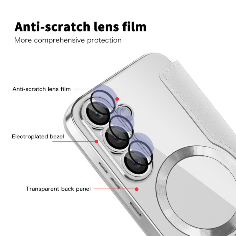 Husa Samsung Galaxy S25 Plus Techsuit SmartMag Book Case, gri