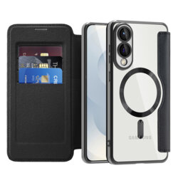 Husa Samsung Galaxy S25 Edge Techsuit SmartMag Book Case, negru