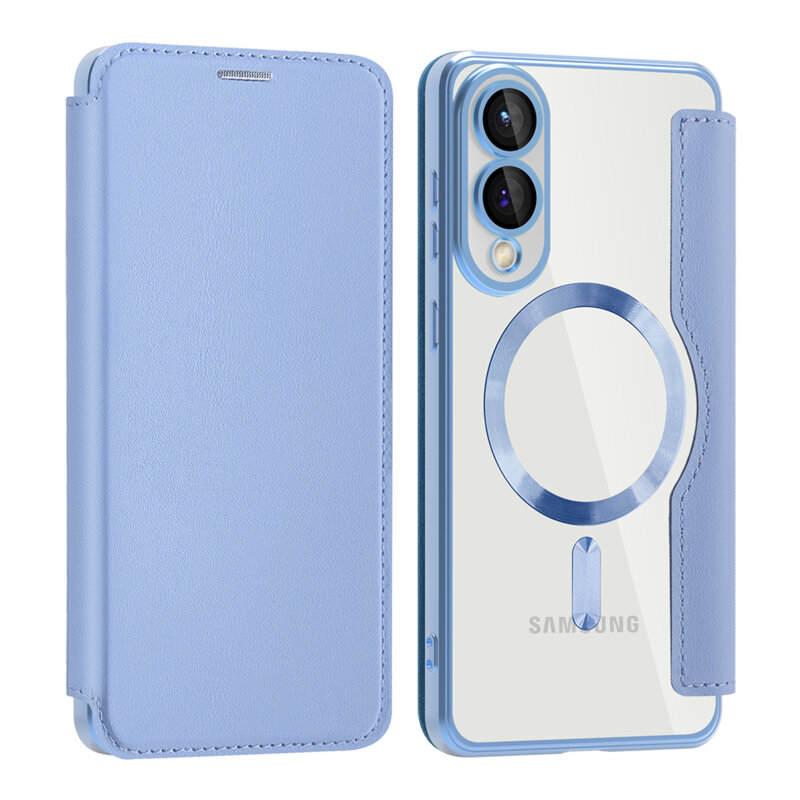 Husa Samsung Galaxy S25 Edge Techsuit SmartMag Book Case, bleu
