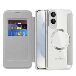 Husa Samsung Galaxy S25 Edge Techsuit SmartMag Book Case, gri