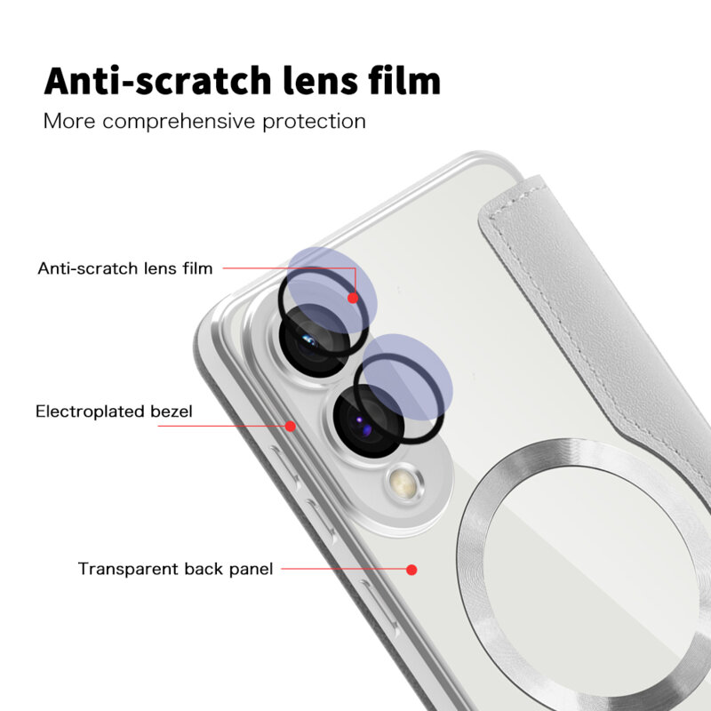 Husa Samsung Galaxy S25 Edge Techsuit SmartMag Book Case, gri