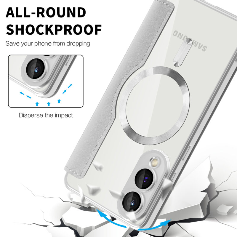 Husa Samsung Galaxy S25 Edge Techsuit SmartMag Book Case, gri