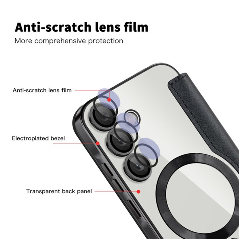 Husa Samsung Galaxy A35 5G Techsuit SmartMag Book Case, negru