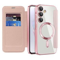 Husa Samsung Galaxy A35 5G Techsuit SmartMag Book Case, roz