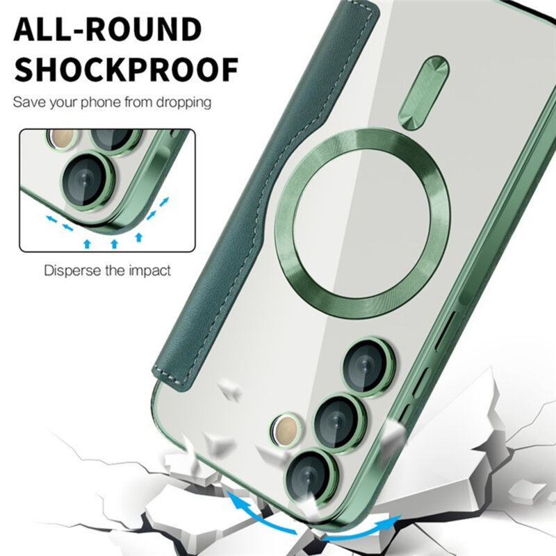 Husa Samsung Galaxy A35 5G Techsuit SmartMag Book Case, verde